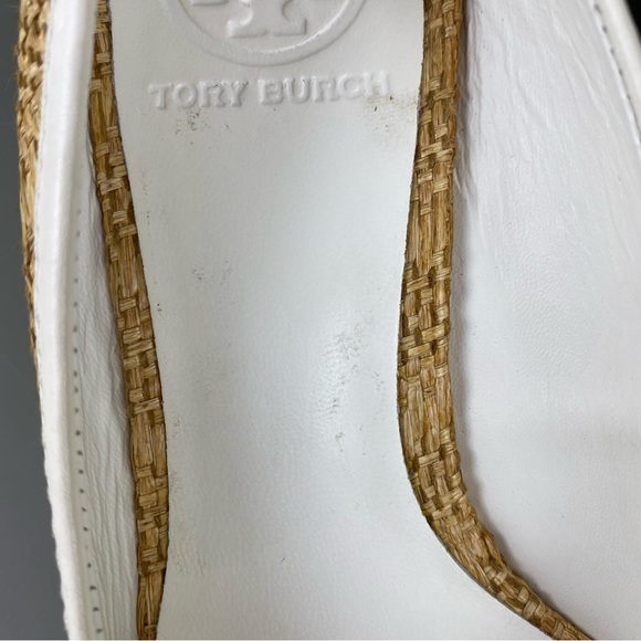 Tory Burch Sally Raffia Straw Natural/Bleach Wedges Size 7 - Picture 6 of 12